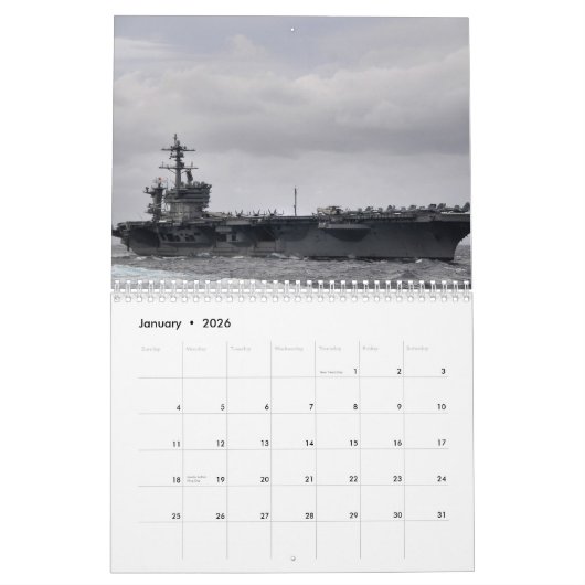 Calendrier USS Carl Vinson (CVN 70) (Jan 2026)