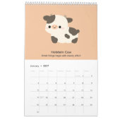 Calendrier Vache 2027 (Jan 2027)
