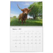 Calendrier Vaches des Highlands 2026 (Feb 2027)