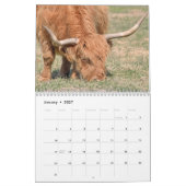 Calendrier Vaches des Highlands 2027 (Jan 2027)