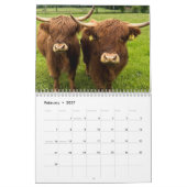 Calendrier Vaches des Highlands 2027 (Feb 2027)