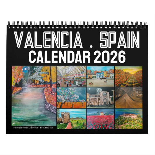 Calendrier Valencia Espagne Art par Alfred Fox (Protection)