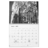 Calendrier Varsovie en noir et blanc (Mar 2027)