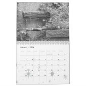Calendrier Varsovie en noir et blanc (Jan 2026)