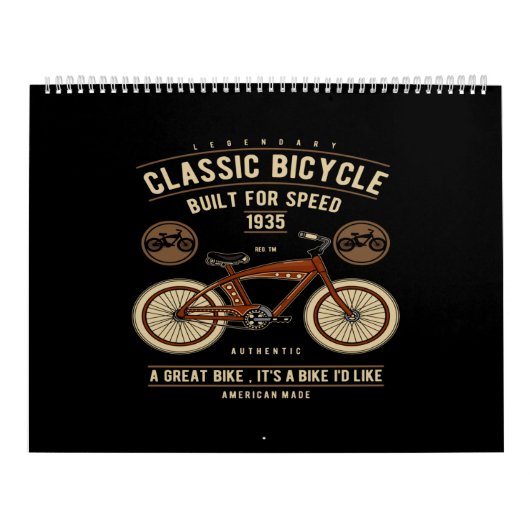 Calendrier vélo classique construit pour la vitesse (Protection)