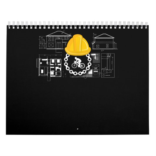 Calendrier vélo d'architecte et cadeau d'architecture (Protection)