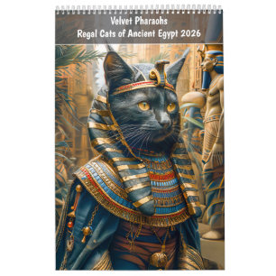 Calendrier Velvet Pharaohs – Chats royaux de l'Égypte ancienn