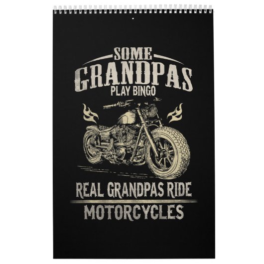 Calendrier Véritable Grandpas Ride Cadeau Moto Grandpas.pn (Protection)