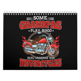 Calendrier Véritable Grandpas Ride Motos Moto Lover