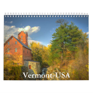 Calendrier Vermont-USA