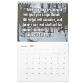Calendrier Versets bibliques de Noël sur 12 mois (Jan 2027)