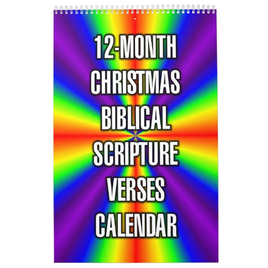 Calendrier Versets bibliques de Noël sur 12 mois (Protection)