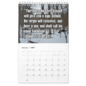 Calendrier Versets bibliques de Noël sur 12 mois (Jan 2027)