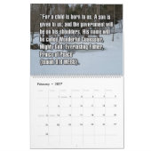 Calendrier Versets bibliques de Noël sur 12 mois (Feb 2027)