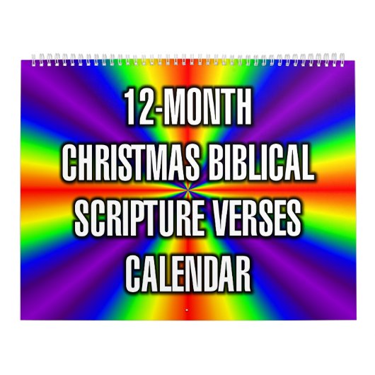 Calendrier Versets bibliques de Noël sur 12 mois (Protection)