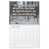 Calendrier Versets bibliques de Noël sur 12 mois (Jan 2027)