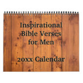 Calendrier Versets bibliques inspirants pour hommes 12 mois (Protection)