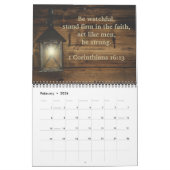 Calendrier Versets bibliques inspirants pour hommes 12 mois (Feb 2026)