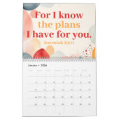 Calendrier Versets bibliques inspirés chrétiens de Boho 2025 (Jan 2026)