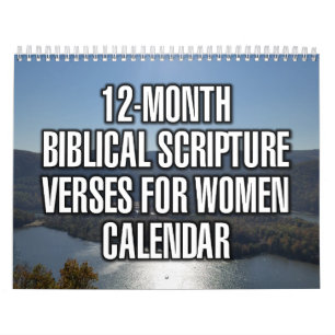 Calendrier Versets bibliques pour femmes sur 12 mois