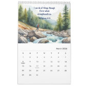 Calendrier Versets de la Bible chrétienne 2025 Inspirationnel (Mar 2026)