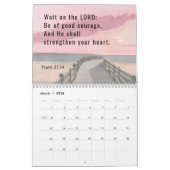 Calendrier Versets de la Bible et aquarelle (Mar 2026)