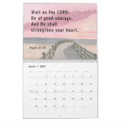 Calendrier Versets de la Bible et aquarelle (Mar 2027)