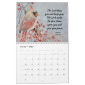 Calendrier Versets de la Bible et aquarelle (Jan 2027)