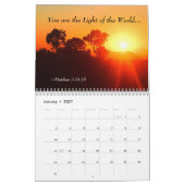 Calendrier Versets de la Bible et beaux couchers de soleil Ch (Jan 2027)