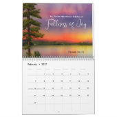 Calendrier Versets de la Bible et beaux couchers de soleil Ch (Feb 2027)