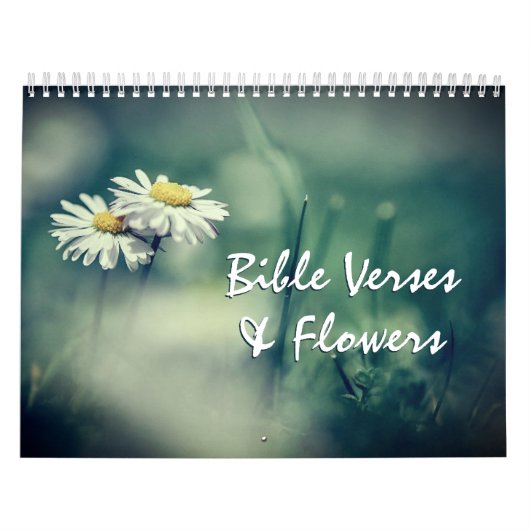 Calendrier Versets de la Bible et fleurs encourageant le chré (Protection)