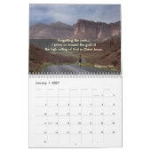 Calendrier Versets de la Bible et Montagnes Chrétien (Jan 2027)