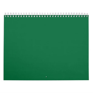 Calendrier vert, azur, aqua, bleu électrique, police