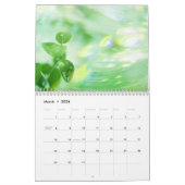 Calendrier vert frais nature (Mar 2026)