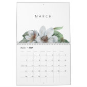 Calendrier Vert moderne & Gold Tropical (Mar 2027)
