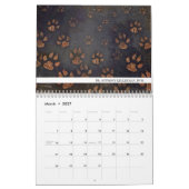 Calendrier Vétérinaire Empreinte de patte unique (Mar 2027)