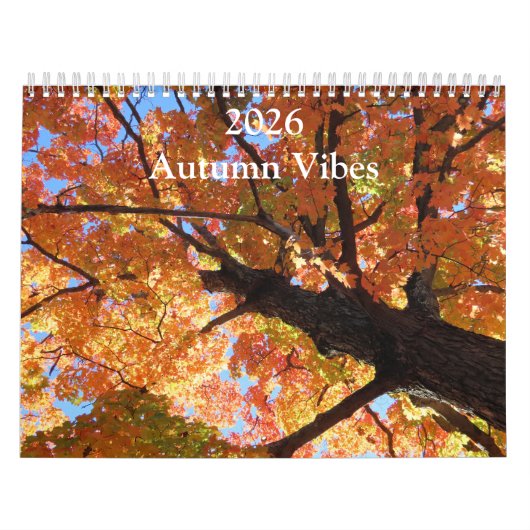 Calendrier Vibrations d'automne 2026 toute l'année (Protection)