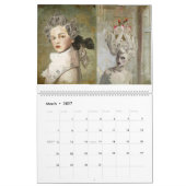 Calendrier Vickedlychic inspiré par le français, chic shabby (Mar 2027)