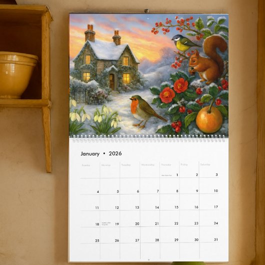 Calendrier Victorian Era Cottages & Gardens