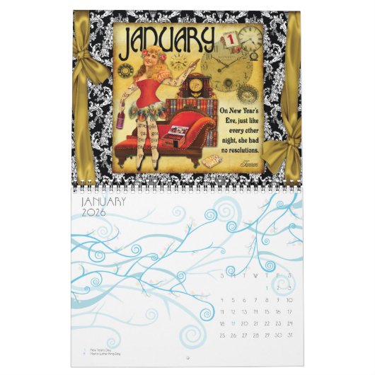 Calendrier victorien 2011 de traînées (Jan 2026)