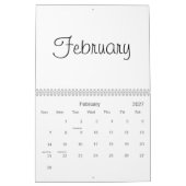 Calendrier Vide 2026 Avec Vacances (Feb 2027)