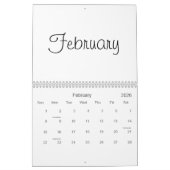 Calendrier Vide 2026 Avec Vacances (Feb 2026)