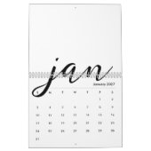 Calendrier vide 2026 Modèle blanc (Jan 2027)