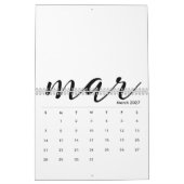 Calendrier vide 2026 Modèle blanc (Mar 2027)