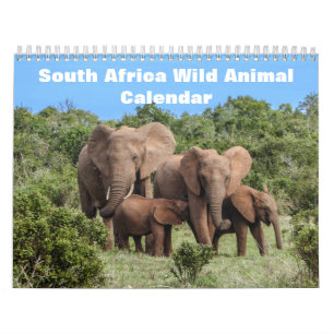 Calendrier Vie sauvage de l'Afrique du Sud 2025