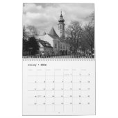 Calendrier Vienne Autriche noir blanc 2025 (Jan 2026)