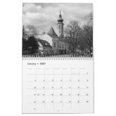 Calendrier Vienne Autriche noir blanc 2025 (Jan 2027)