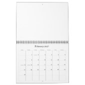 calendrier vierge 2027 (Feb 2027)