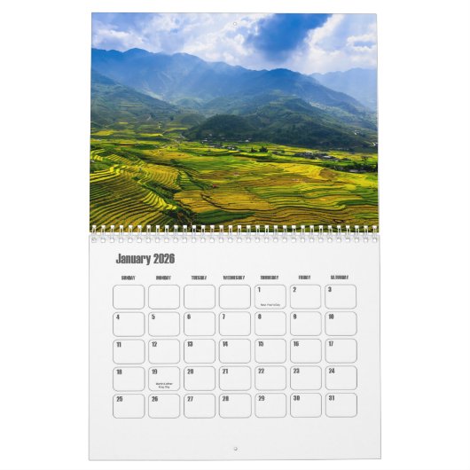 Calendrier Vietnam (Jan 2026)