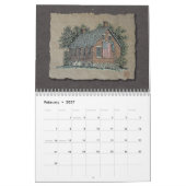 Calendrier Vieux bâtiments rustiques (Feb 2027)